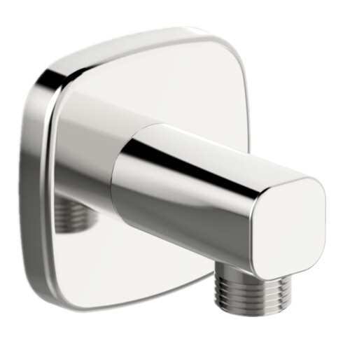 Hansa Rosace d'angle mural HANSALIVING bord doux, chrome