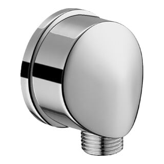 Hansa Rosace d'angle mural ronde, chrome