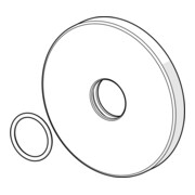 Hansa Rosette complète d= 75mm chrome-1