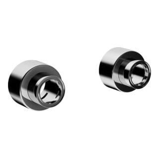 Hansa Rosetten 48-58mm, mit S-Anschluss Set, chrom