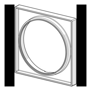 Hansa Rosettenverlängerung HANSABLUEBOX 150x150mm