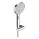 Hansa Schlauchbrausegar. HANSAACTIVEJET Handbrause, 3-strahlig, hellgrau/chrom-1