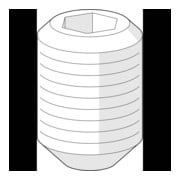 Hansa Schraube 59901609 M6 x 9,5 M6x11 SW2,5-1