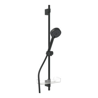 Hansa Set de barre de douche HANSABASICJET 960 mm, HB 3 jets, noir mat, Ø 18 mm