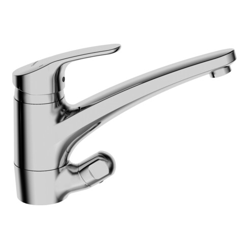 Hansa Spültisch-Einhebelmischer HANSAMIX m mechani GA-Ventil, Ausl. 203mm, chrom