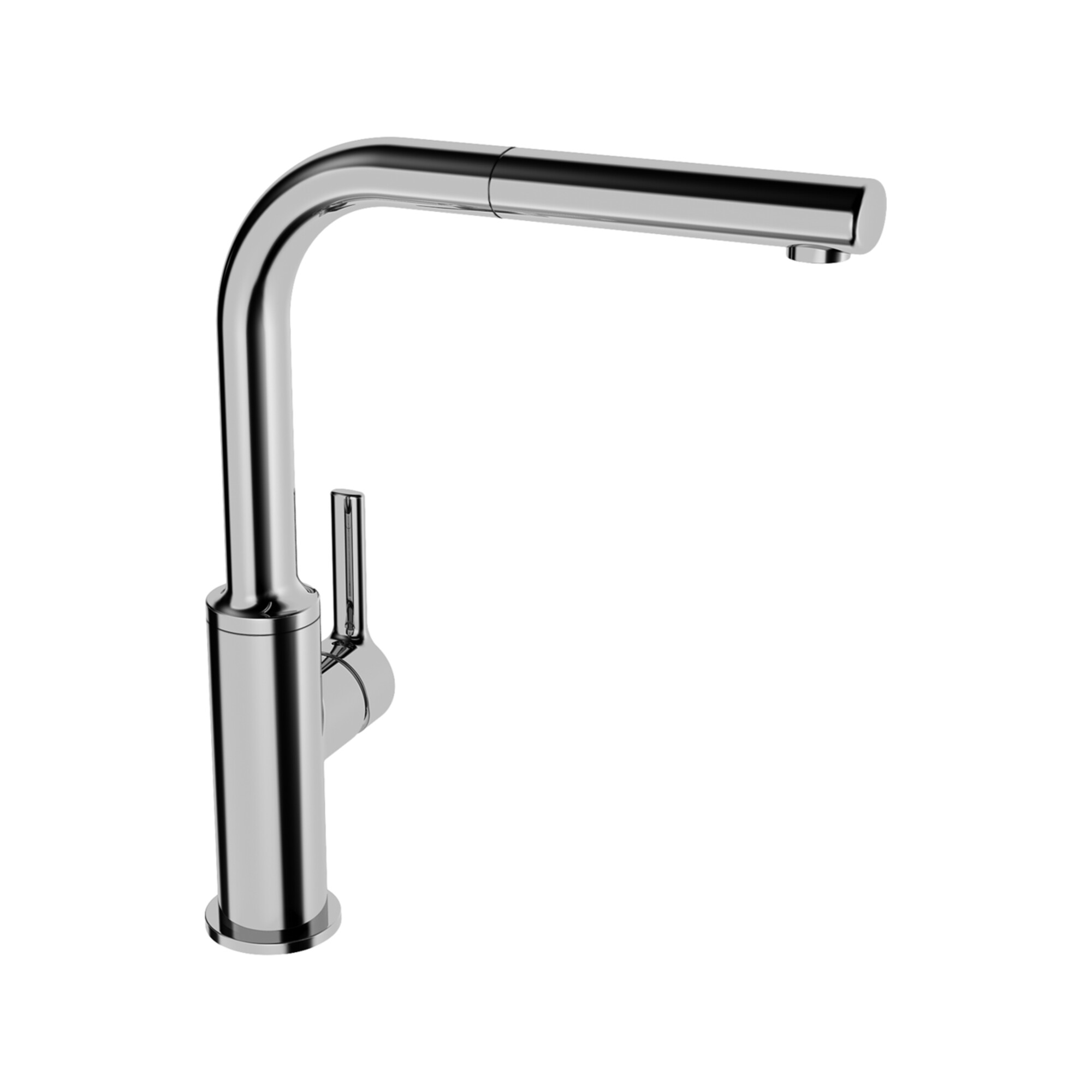 Hansa Spültisch-Einhebelmischer HANSARONDA Ausziehbr., schwenkb., Ausl. 217mm, chr