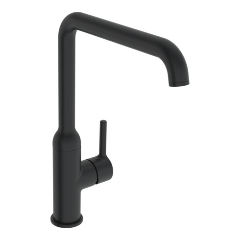 Hansa Spültisch-Einhebelmischer HANSAVANTIS Style seitenbed., Ausl. 223mm, matt-schwarz