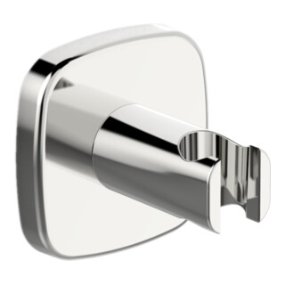 Hansa Support de douche mural HANSALIVING Rosace bord doux, chrome