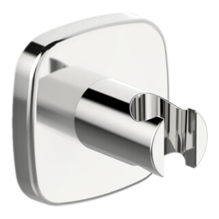 Hansa Support de douche mural HANSALIVING Rosace bord doux, chrome