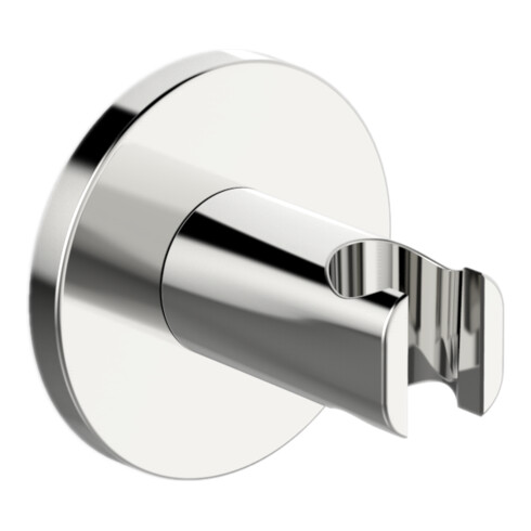 Hansa Support de douche mural HANSALIVING Rosace ronde, chrome