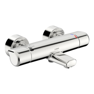 Hansa Thermostat de baignoire HANSACARE AP, raccord S, sortie 168 mm, chrome