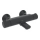 Hansa Thermostat de baignoire HANSAMICRA AP, connexion S, sortie 159 mm, noir mat-1