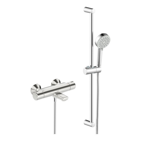 Hansa Thermostat de douche HANSABASIC AP, 3 voies, inverseur avec arrêt, chrome