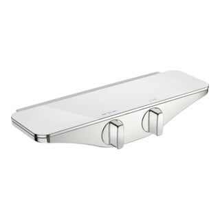 Hansa Thermostat de douche HANSAEMOTION AP, verre de sécurité, chrome/blanc