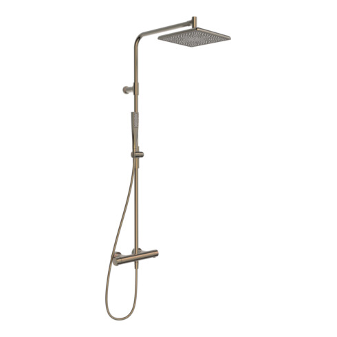 Hansa Thermostat de douche pluie HANSAAURELIA à encastrer, 1 jet, angle, bronze brossé