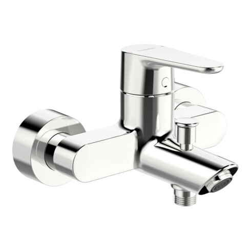 Hansa Wannen-Einhebelmischer HANSAVANTIS AP, S-Anschl., Ausl. 154mm, Hebel, chrom