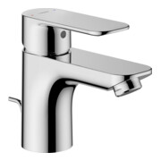 Hansa Waschtisch-Einhebelmischer HANSABASIC m ALG, flex D-Schläuche, A 101mm, chr