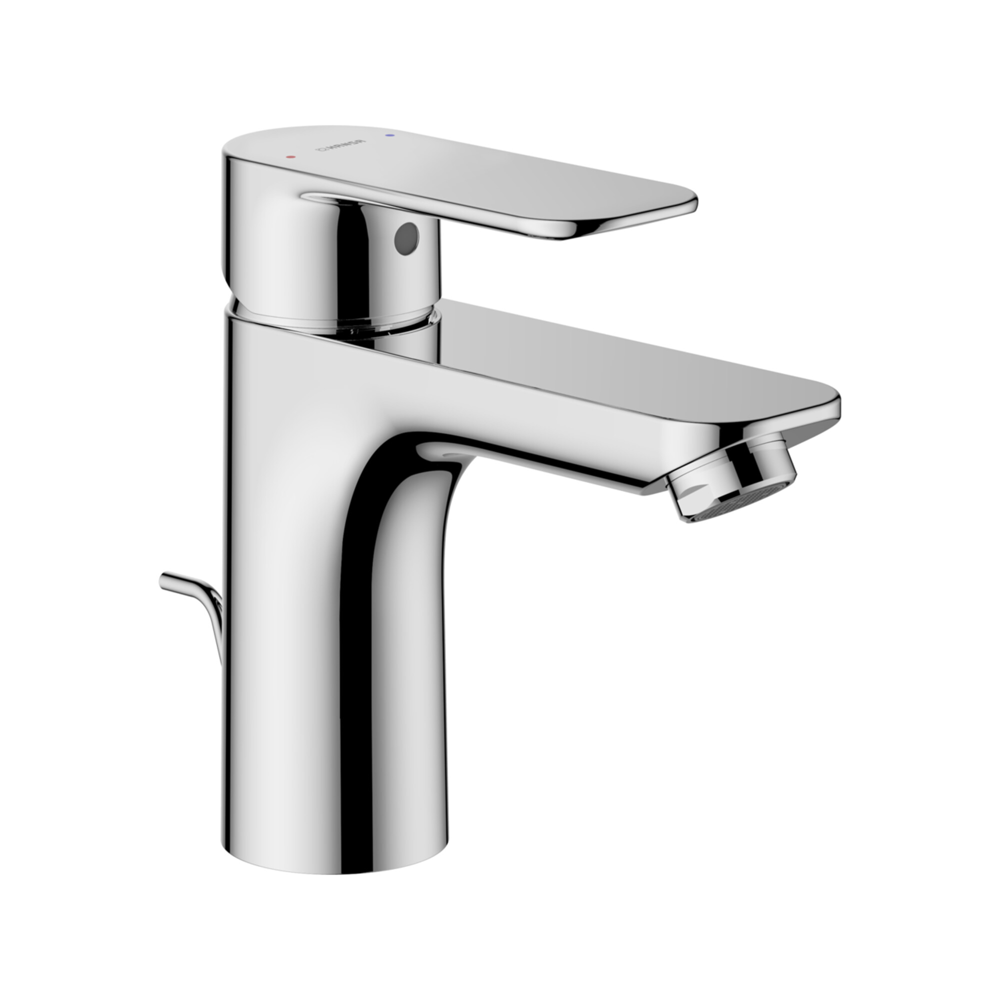 Hansa Waschtisch-Einhebelmischer HANSABASIC XL m ALG, flex D-Schläuche, A 112mm, chr