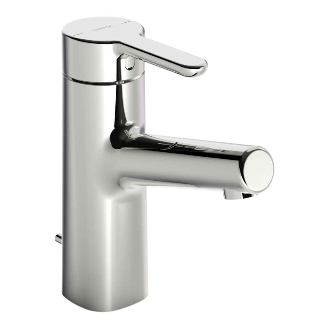 Hansa Waschtisch-Einhebelmischer HANSADESIGNO Style He o, m Gar, Ausl. 119mm, chr