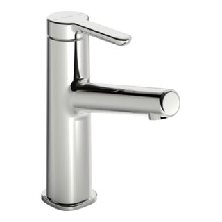 Hansa Waschtisch-Einhebelmischer HANSADESIGNO Style He ob, o. Abl-Garnitur, Ausl. 128mm, chr