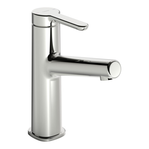 Hansa Waschtisch-Einhebelmischer HANSADESIGNO Style He ob, o. Abl-Garnitur, Ausl. 128mm, chr