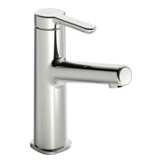 Hansa Waschtisch-Einhebelmischer HANSADESIGNO Style He ob, o. Abl-Garnitur, Ausl. 128mm, chr