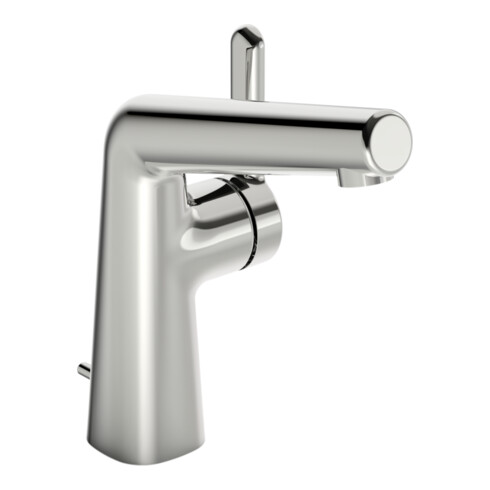 Hansa Waschtisch-Einhebelmischer HANSADESIGNO Style He stl, m Gar, Ausl. 130mm, chr
