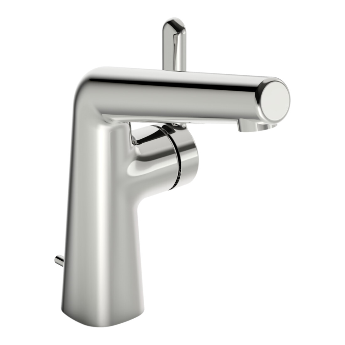 Hansa Waschtisch-Einhebelmischer HANSADESIGNO Style He stl, m Gar, Ausl. 130mm, chr