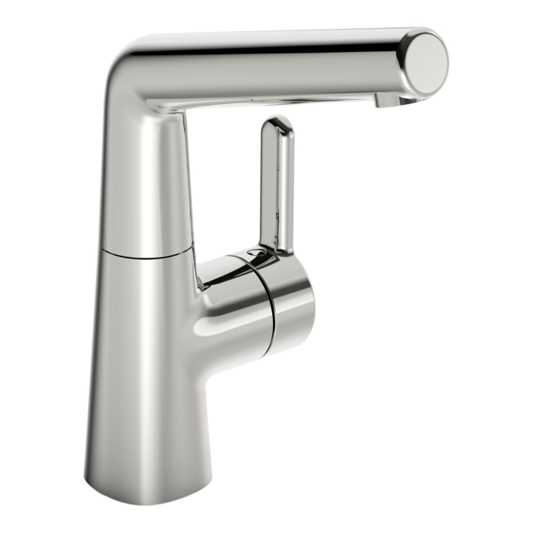 Hansa Waschtisch-Einhebelmischer HANSADESIGNO Style He stl, o Abl-Garnitur, Ausl. 150mm, chr