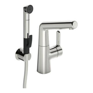 Hansa Waschtisch-Einhebelmischer HANSADESIGNO Style He stl, o Abl-Garnitur, Ausl. 151mm, chr