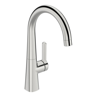 Hansa Waschtisch-Einhebelmischer HANSADESIGNO Style He stl, o Abl-Garnitur, Ausl. 167mm, chr