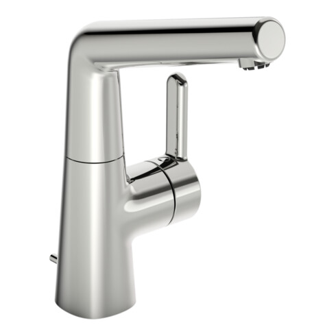 Hansa Waschtisch-Einhebelmischer HANSADESIGNO Style ND, He stl, m Gar, Ausl. 151mm, chr