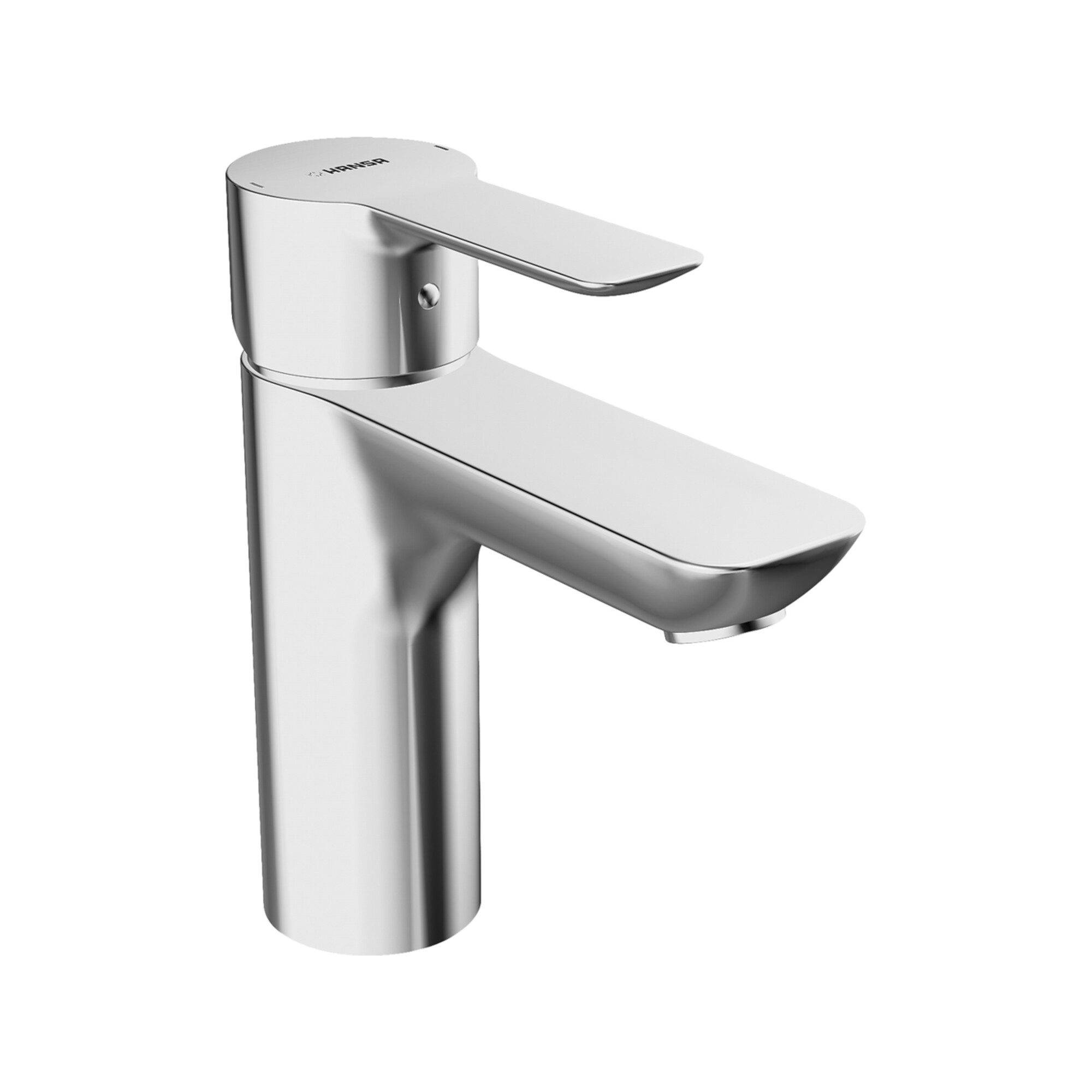Hansa Waschtisch-Einhebelmischer HANSALIGNA ND, He o, m ALG, Ausl. 108mm, chr