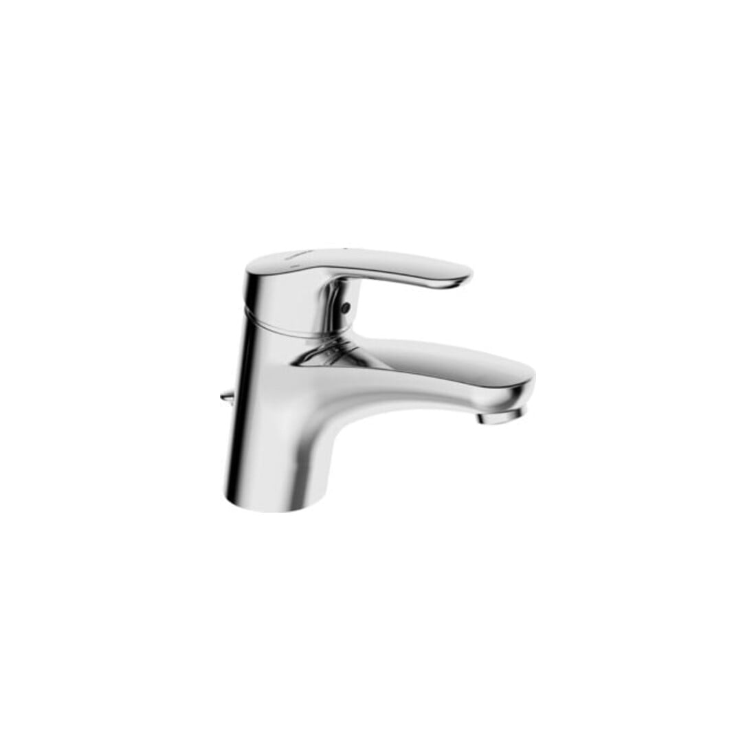 Hansa Waschtisch-Einhebelmischer HANSAMIX m Ablaufgarnitur, Ausladung 141mm, chrom