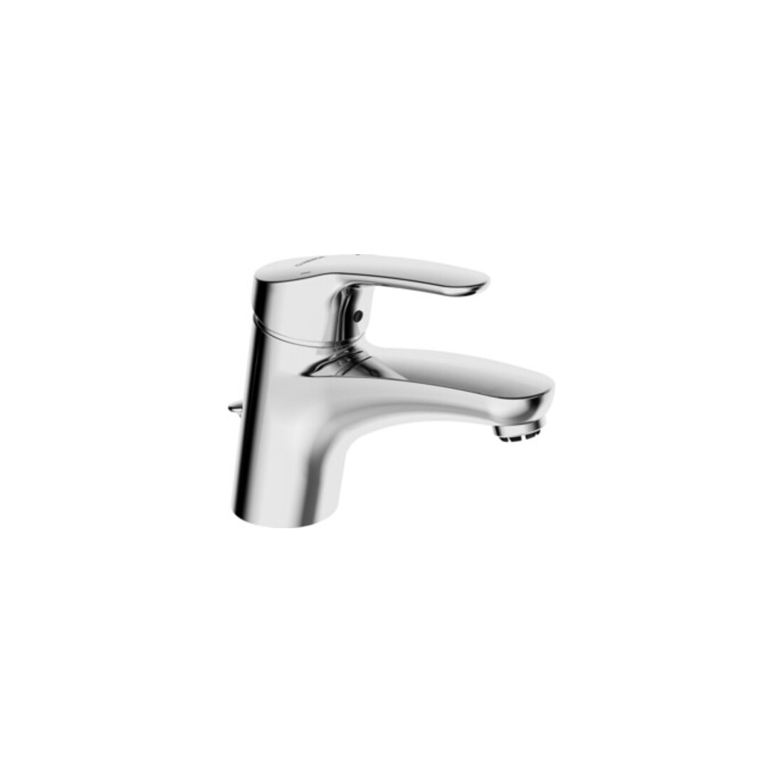 Hansa Waschtisch-Einhebelmischer HANSAMIX ND, m Abl.-Garn., Ausladung 141mm, chrom