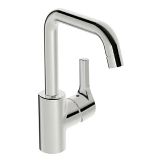 Hansa Waschtisch-Einhebelmischer HANSAPALENO He stl, o Abl-Garnitur, Ausl. 152mm, chr