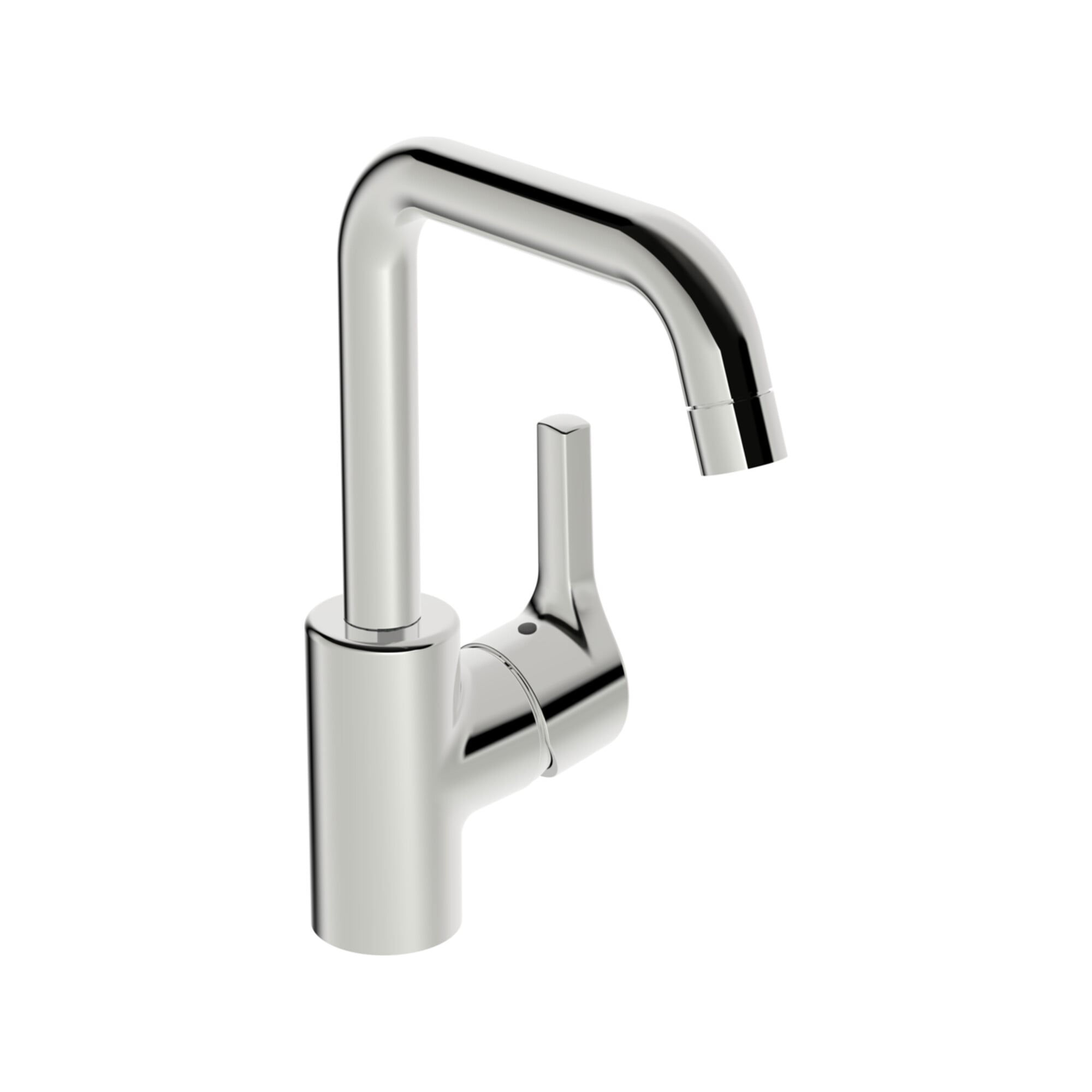 Hansa Waschtisch-Einhebelmischer HANSAPALENO He stl, o Abl-Garnitur, Ausl. 152mm, chr