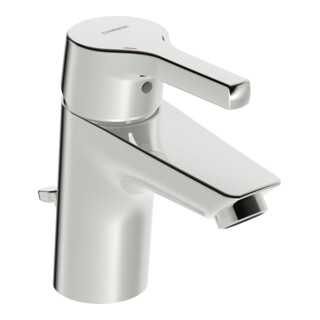 Hansa Waschtisch-Einhebelmischer HANSAPALENO m Ablaufgarnitur, Ausladung 103mm, chrom