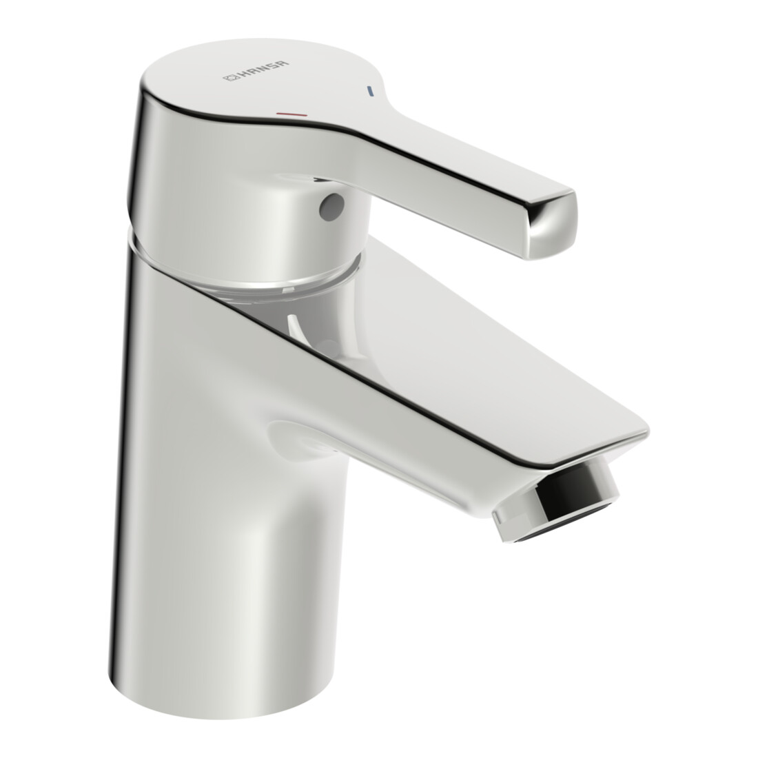 Hansa Waschtisch-Einhebelmischer HANSAPALENO o. Abl-Garnitur, Ausladung 103mm, chrom
