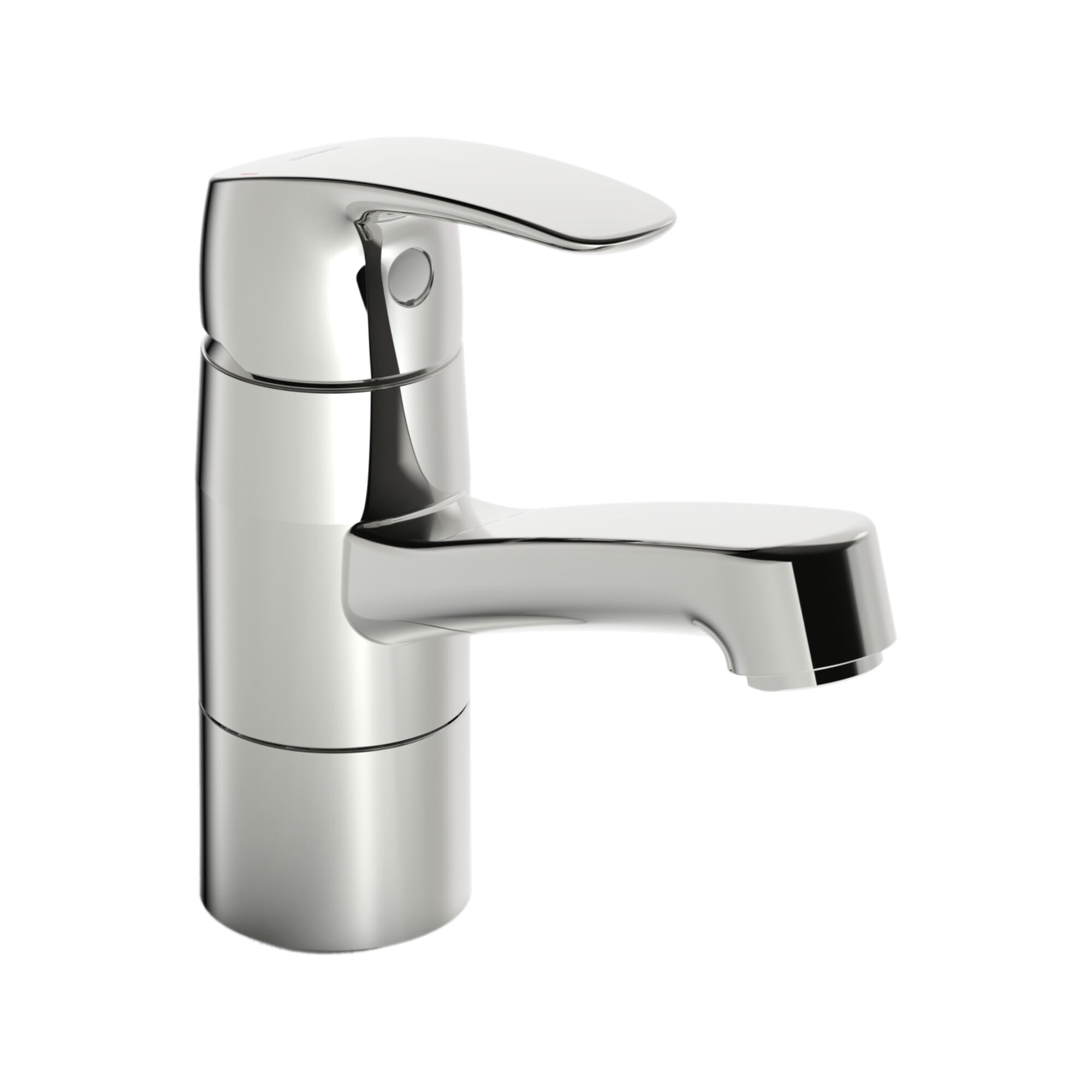Hansa Waschtisch-Einhebelmischer HANSAPINTO o. Abl-Garnitur, Ausladung 133mm, chrom