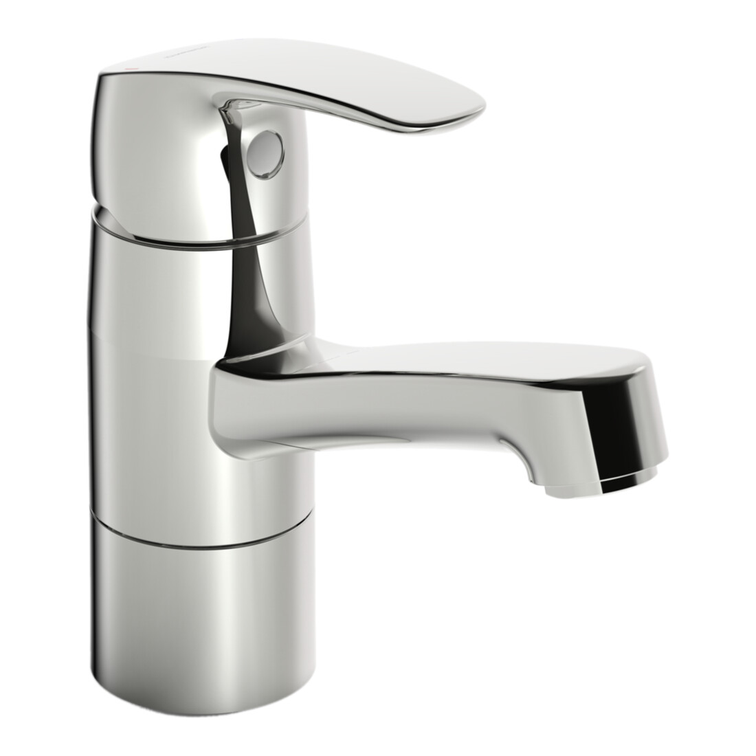 Hansa Waschtisch-Einhebelmischer HANSAPINTO o. Abl-Garnitur, Ausladung 133mm, chrom