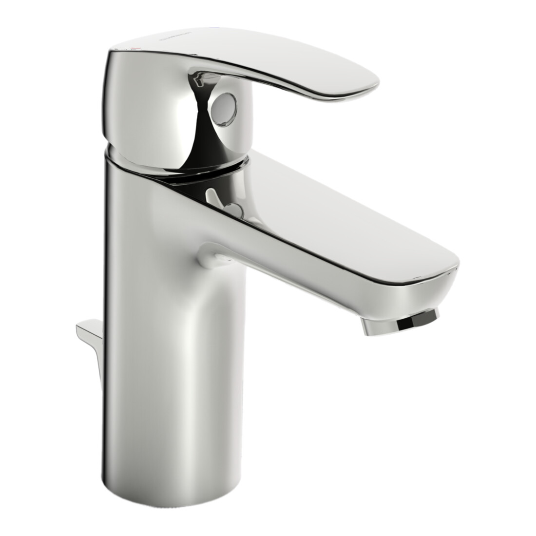 Hansa Waschtisch-Einhebelmischer HANSAPINTO XL m Ablaufgarnitur, Ausladung 115mm, chrom