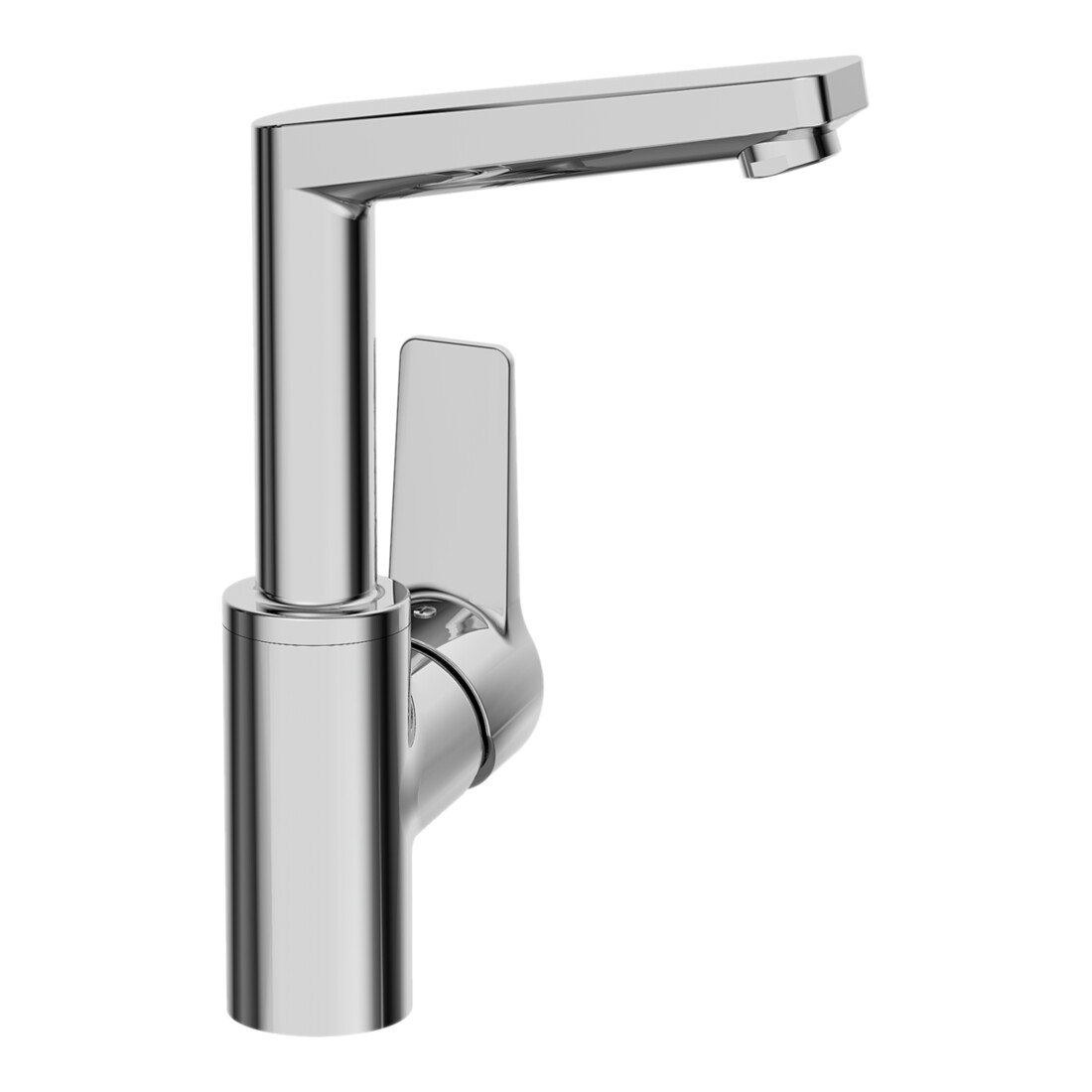 Hansa Waschtisch-Einhebelmischer HANSATWIST He. s, o. Abl-Garnitur, Ausl. 130mm, chr