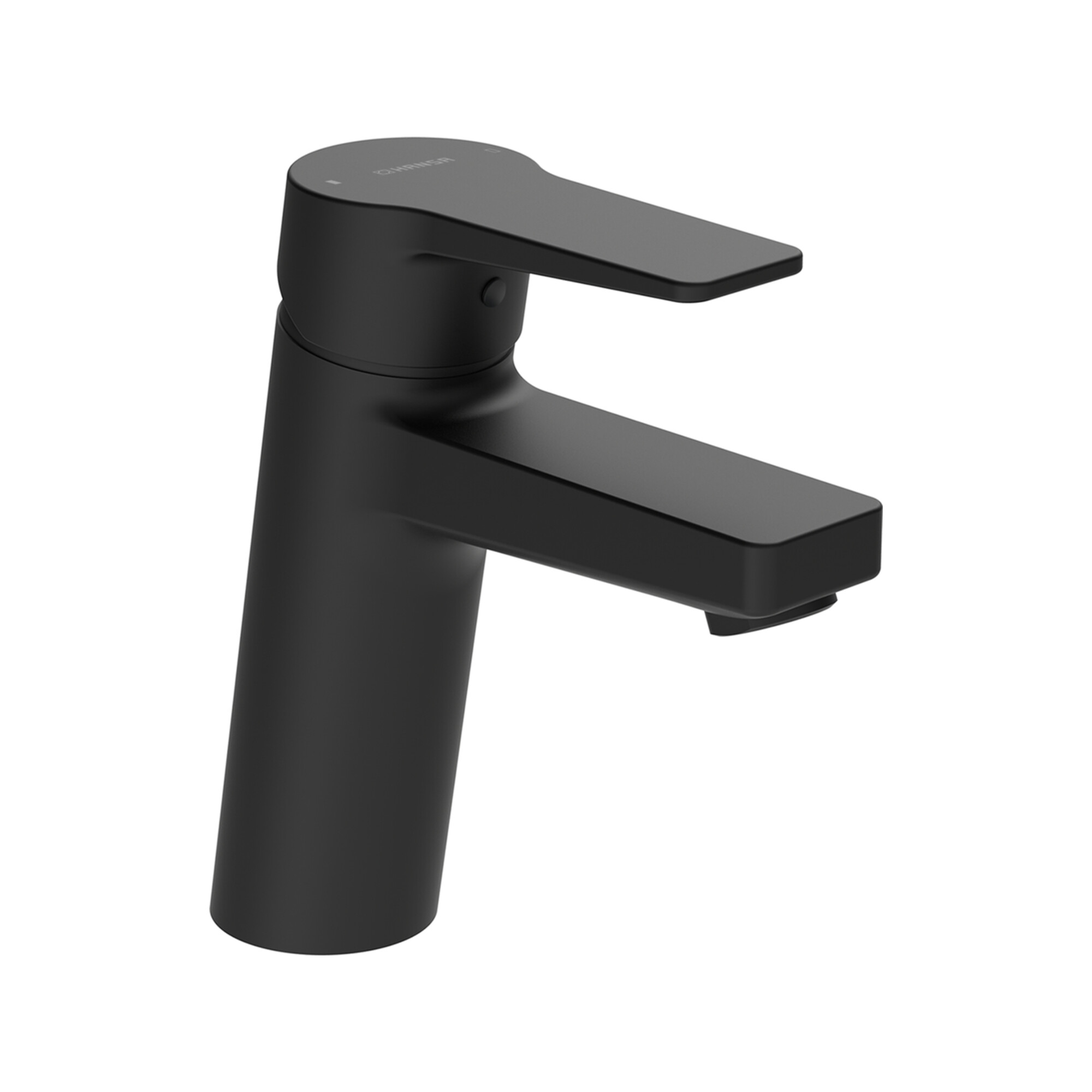 Hansa Waschtisch-Einhebelmischer HANSATWIST XL Vollh., Flexschl., Ausl. 123mm, matt-sw