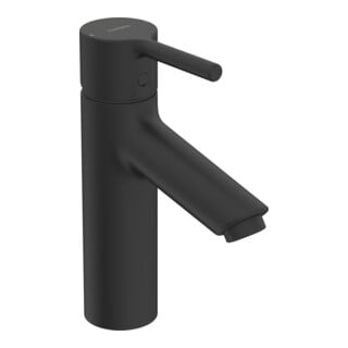 Hansa Waschtisch-Einhebelmischer HANSAVANTIS ECO Pinhebel, Ausladung 114mm, matt-schwarz