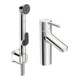 Hansa Waschtisch-Einhebelmischer HANSAVANTIS XL m Brause, o. Abl.garn, Ausl. 114mm, ch-1