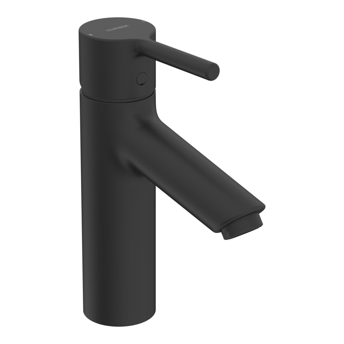 Hansa Waschtisch-Einhebelmischer HANSAVANTIS XL o Abl., Ausl. 114mm, Pinhebel, matt-sw