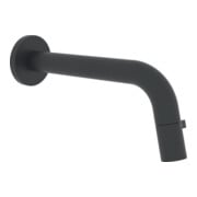 Hansa Waschtisch-Wandauslaufventil HANSANOVA Style Ausladung 186mm, kürzbar, schwarz matt