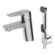 Hansa Waschtisch-Einhebelmischer HANSATWIST Hebel, m Brause, o ALG, Ausl. 121mm, chr-1