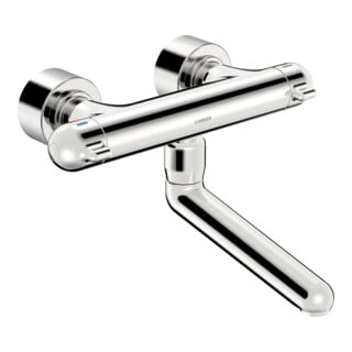 Hansa WT/SPT mitigeur mural thermostatique HANSACARE DN 15 f Montage en aile m Protection antibrûlure chromée